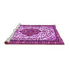 Sideview of Machine Washable Persian Purple Traditional Area Rugs, wshtr3693pur