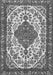 Serging Thickness of Machine Washable Persian Gray Traditional Rug, wshtr3693gry