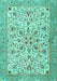 Persian Turquoise Traditional Rug, tr3694turq