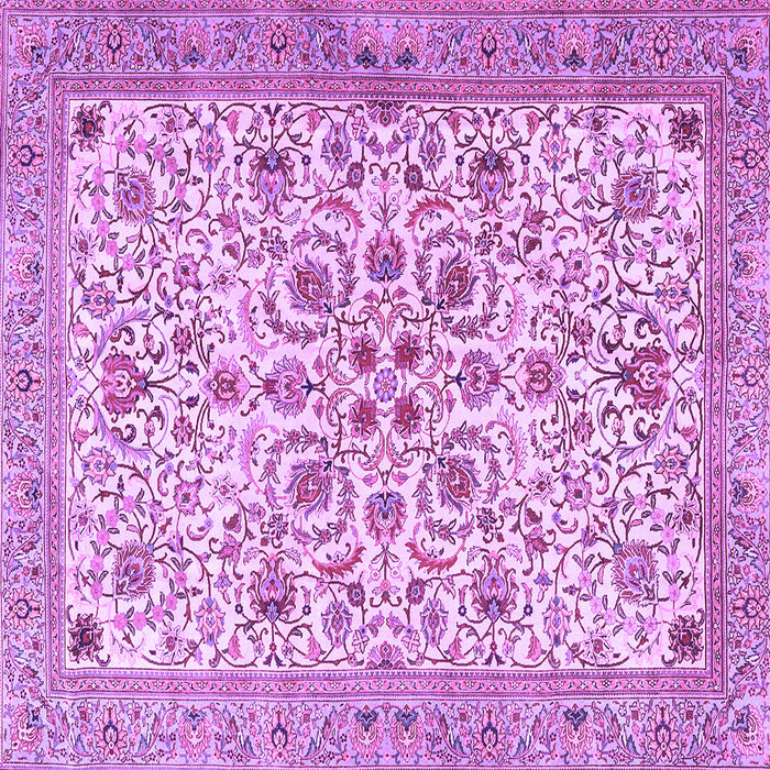 Square Persian Purple Traditional Rug, tr3694pur