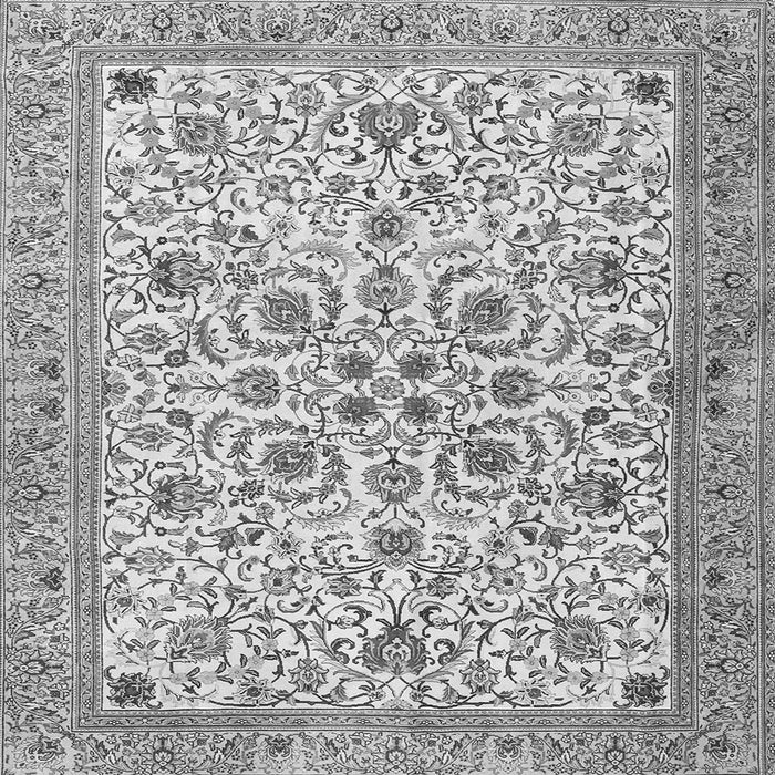 Serging Thickness of Persian Gray Traditional Rug, tr3694gry