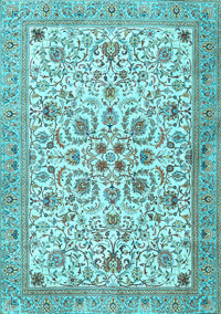 Persian Light Blue Traditional Rug, tr3694lblu