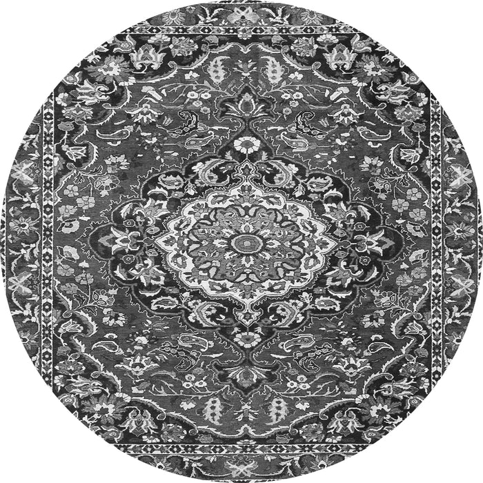 Square Persian Gray Traditional Rug, tr3695gry