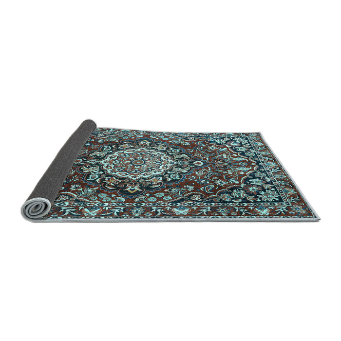 Sideview of Persian Light Blue Traditional Rug, tr3695lblu