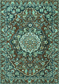Persian Turquoise Traditional Rug, tr3695turq
