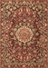 Machine Washable Persian Brown Traditional Rug, wshtr3695brn