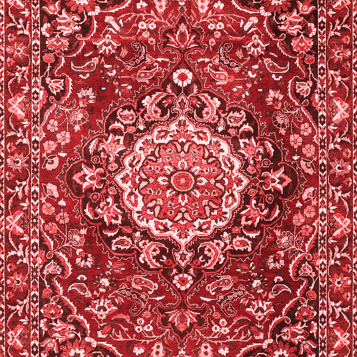 Machine Washable Persian Red Traditional Rug, wshtr3695red
