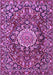 Machine Washable Persian Purple Traditional Area Rugs, wshtr3695pur