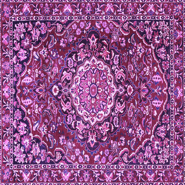 Square Persian Purple Traditional Rug, tr3695pur