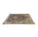 Sideview of Machine Washable Traditional Sepia Brown Rug, wshtr3696