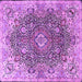 Square Persian Purple Traditional Rug, tr3696pur
