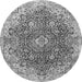 Square Persian Gray Traditional Rug, tr3696gry