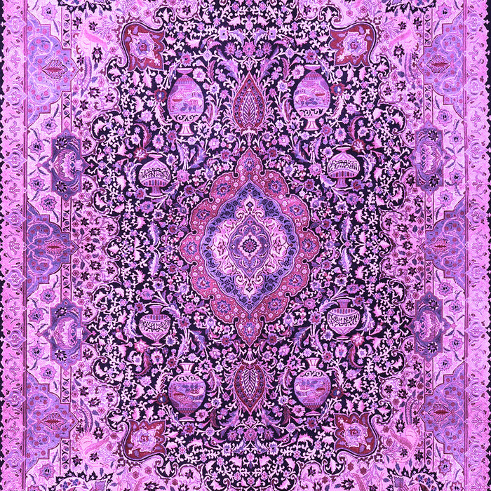 Machine Washable Persian Purple Traditional Area Rugs, wshtr3696pur