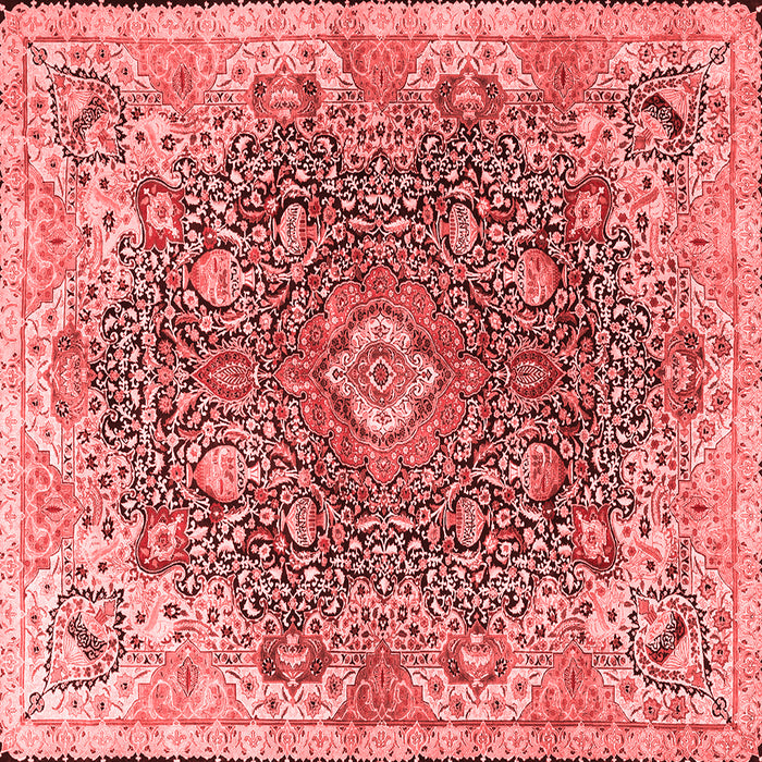 Machine Washable Persian Red Traditional Rug, wshtr3696red