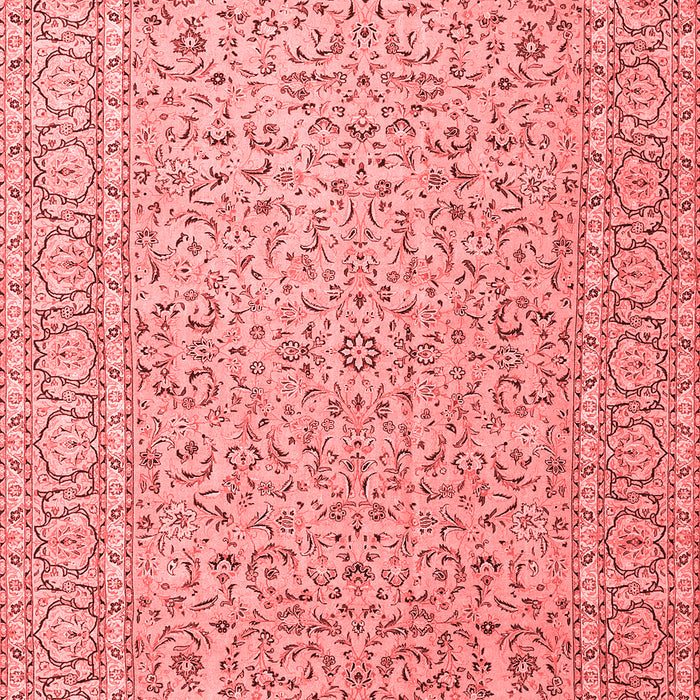 Machine Washable Persian Red Traditional Rug, wshtr3697red