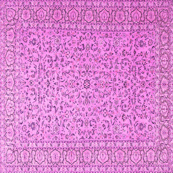 Square Persian Pink Traditional Rug, tr3697pnk