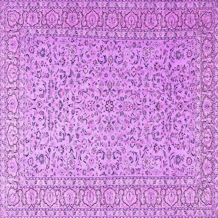 Square Persian Purple Traditional Rug, tr3697pur