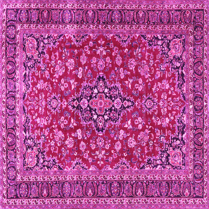 Square Persian Pink Traditional Rug, tr3698pnk