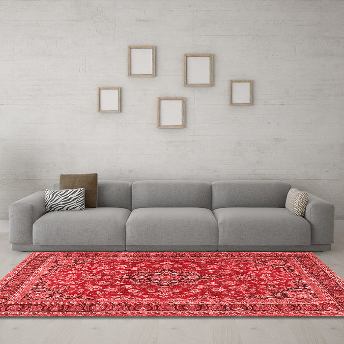 Traditional Red Washable Rugs