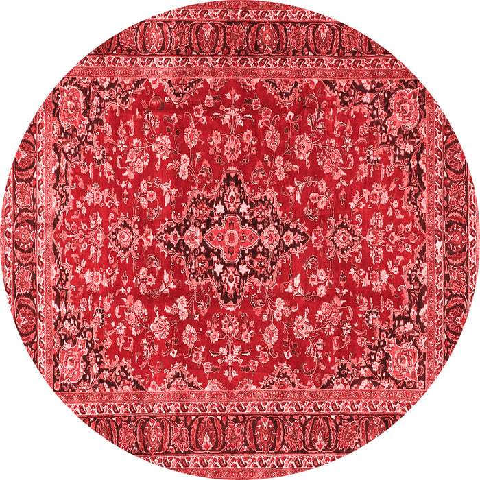 Machine Washable Persian Red Traditional Rug, wshtr3698red