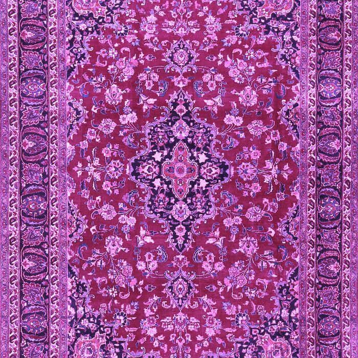 Machine Washable Persian Purple Traditional Area Rugs, wshtr3698pur