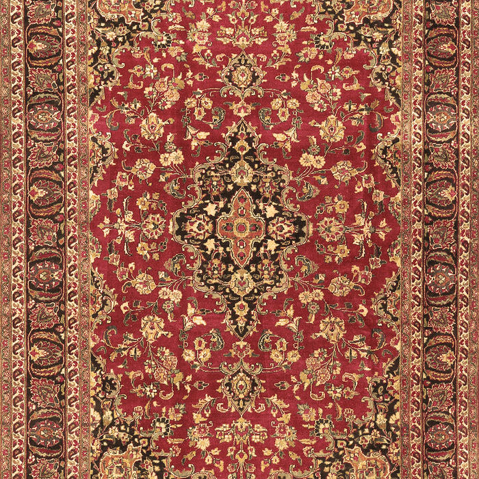 Machine Washable Persian Brown Traditional Rug, wshtr3698brn