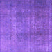 Square Machine Washable Persian Purple Bohemian Area Rugs, wshtr3699pur