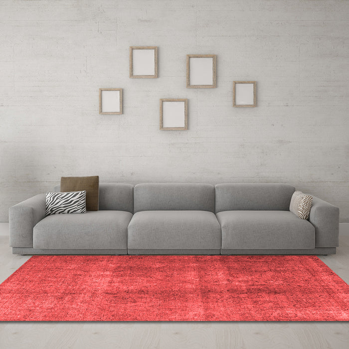 Bohemian Red Washable Rugs
