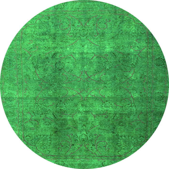 Machine Washable Persian Green Bohemian Area Rugs, wshtr3699grn