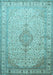 Medallion Light Blue Traditional Rug, tr369lblu