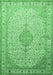 Medallion Emerald Green Traditional Rug, tr369emgrn
