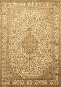 Medallion Brown Traditional Rug, tr369brn