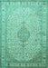 Medallion Turquoise Traditional Rug, tr369turq