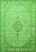 Medallion Green Traditional Rug, tr369grn