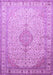 Machine Washable Medallion Purple Traditional Area Rugs, wshtr369pur