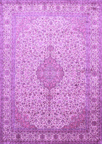 Medallion Purple Traditional Rug, tr369pur