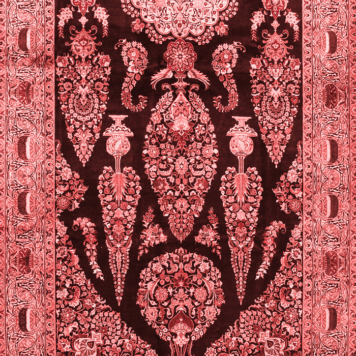 Machine Washable Persian Red Traditional Rug, wshtr36red