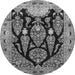 Square Persian Gray Traditional Rug, tr36gry