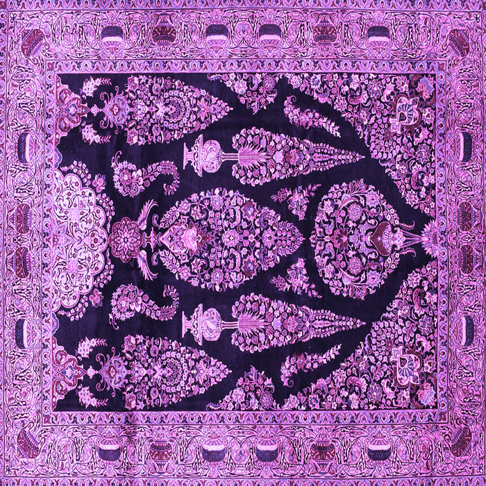 Square Persian Purple Traditional Rug, tr36pur