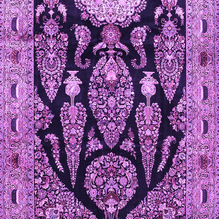 Machine Washable Persian Purple Traditional Area Rugs, wshtr36pur