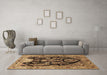 Machine Washable Persian Brown Traditional Rug in a Living Room,, wshtr36brn