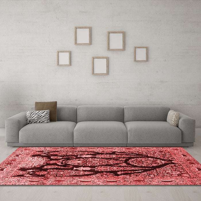 Traditional Red Washable Rugs