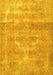 Machine Washable Persian Yellow Traditional Rug, wshtr3700yw