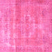 Square Persian Pink Traditional Rug, tr3700pnk