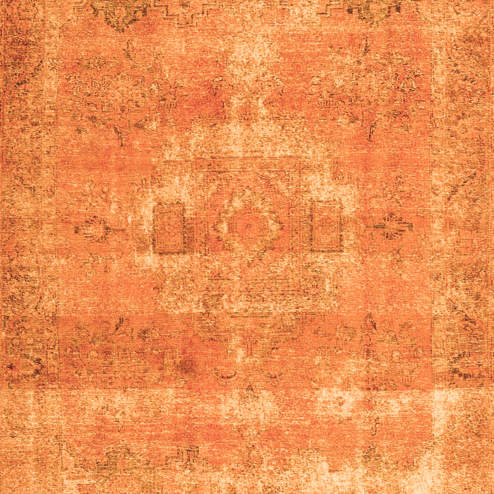 Serging Thickness of Machine Washable Persian Orange Traditional Area Rugs, wshtr3700org