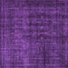 Square Persian Purple Bohemian Rug, tr3701pur