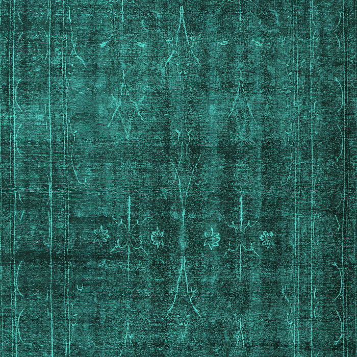 Machine Washable Persian Turquoise Bohemian Area Rugs, wshtr3701turq