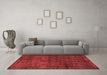 Bohemian Red Washable Rugs