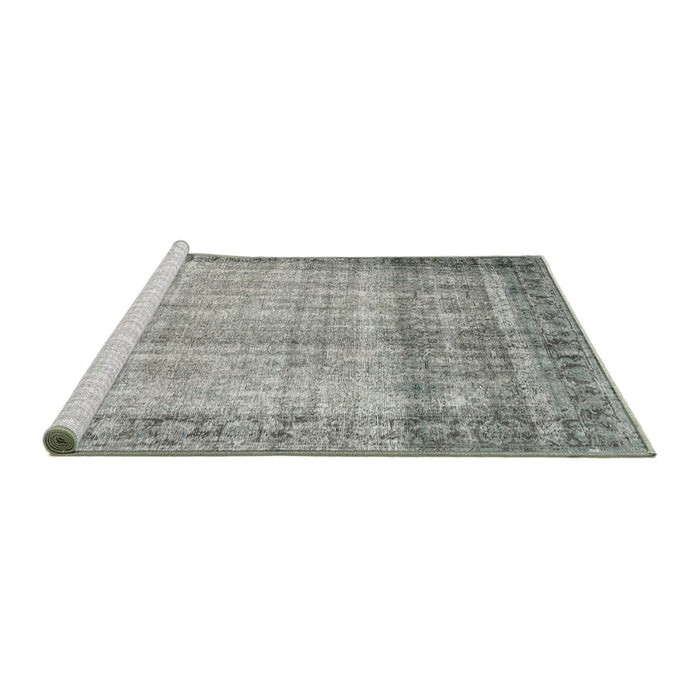 Sideview of Machine Washable Traditional Camouflage Green Rug, wshtr3702