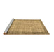 Sideview of Machine Washable Persian Brown Traditional Rug, wshtr3702brn